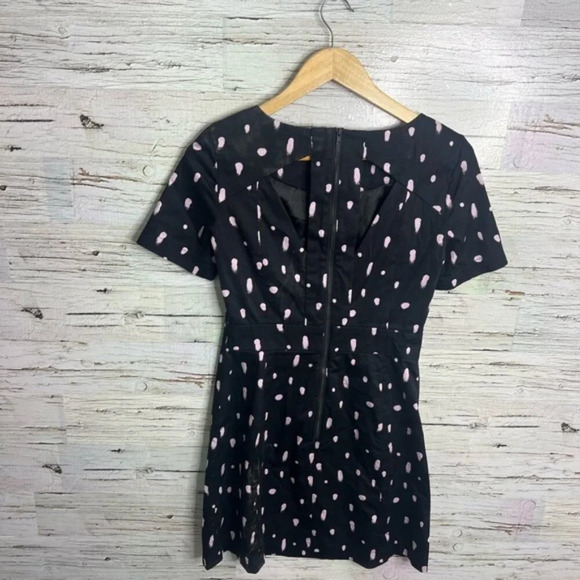 French connection size 6 dress blue pink cut out - Picture 8 of 8